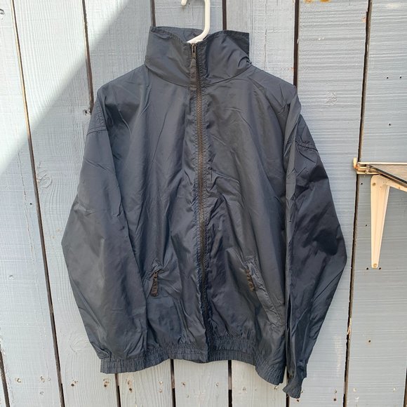 Esprit By Campus Blank Windbreaker Hoodie Packable Tracksuit Navy Blue Size M - Picture 1 of 5